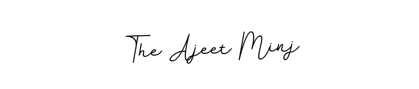 if you are searching for the best signature style for your name The Ajeet Minj. so please give up your signature search. here we have designed multiple signature styles  using BallpointsItalic-DORy9. The Ajeet Minj signature style 11 images and pictures png