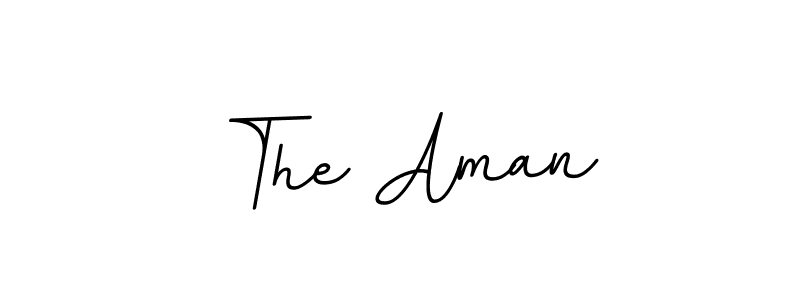 Design your own signature with our free online signature maker. With this signature software, you can create a handwritten (BallpointsItalic-DORy9) signature for name The Aman. The Aman signature style 11 images and pictures png