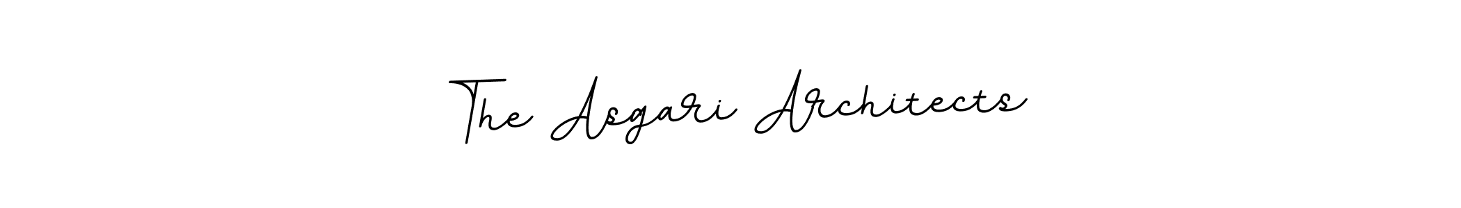 Use a signature maker to create a handwritten signature online. With this signature software, you can design (BallpointsItalic-DORy9) your own signature for name The Asgari Architects. The Asgari Architects signature style 11 images and pictures png
