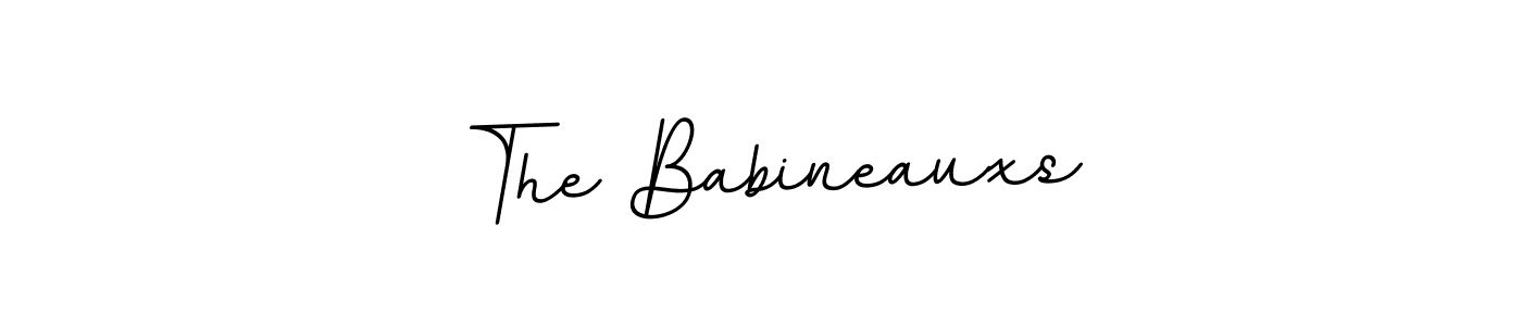 The Babineauxs stylish signature style. Best Handwritten Sign (BallpointsItalic-DORy9) for my name. Handwritten Signature Collection Ideas for my name The Babineauxs. The Babineauxs signature style 11 images and pictures png