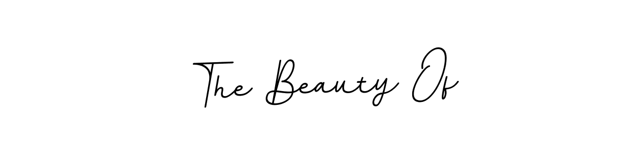 This is the best signature style for the The Beauty Of name. Also you like these signature font (BallpointsItalic-DORy9). Mix name signature. The Beauty Of signature style 11 images and pictures png
