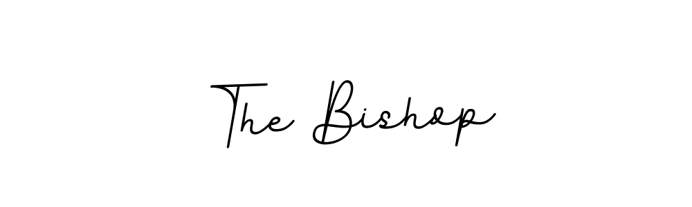 Use a signature maker to create a handwritten signature online. With this signature software, you can design (BallpointsItalic-DORy9) your own signature for name The Bishop. The Bishop signature style 11 images and pictures png