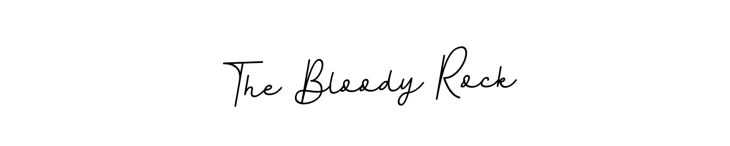 It looks lik you need a new signature style for name The Bloody Rock. Design unique handwritten (BallpointsItalic-DORy9) signature with our free signature maker in just a few clicks. The Bloody Rock signature style 11 images and pictures png