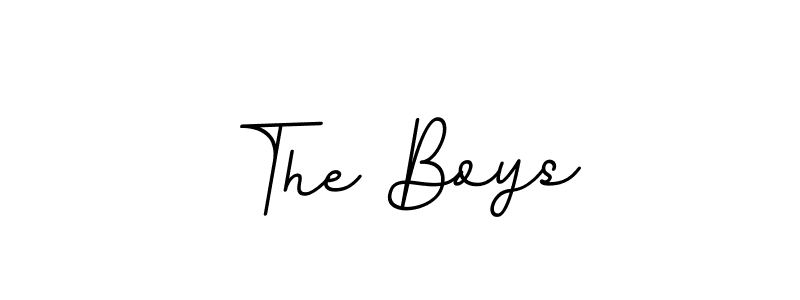 You should practise on your own different ways (BallpointsItalic-DORy9) to write your name (The Boys) in signature. don't let someone else do it for you. The Boys signature style 11 images and pictures png