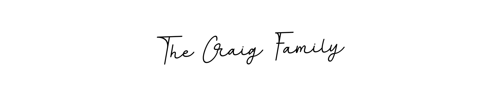 The Craig Family stylish signature style. Best Handwritten Sign (BallpointsItalic-DORy9) for my name. Handwritten Signature Collection Ideas for my name The Craig Family. The Craig Family signature style 11 images and pictures png