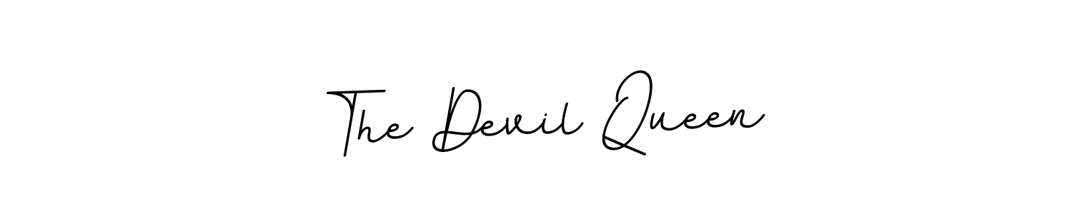 Also You can easily find your signature by using the search form. We will create The Devil Queen name handwritten signature images for you free of cost using BallpointsItalic-DORy9 sign style. The Devil Queen signature style 11 images and pictures png