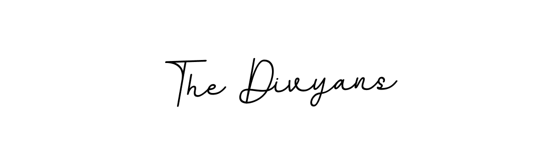 The Divyans stylish signature style. Best Handwritten Sign (BallpointsItalic-DORy9) for my name. Handwritten Signature Collection Ideas for my name The Divyans. The Divyans signature style 11 images and pictures png