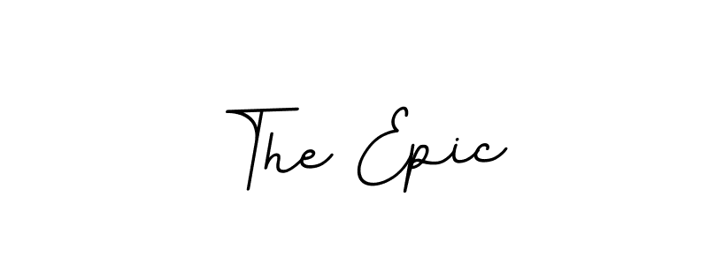 This is the best signature style for the The Epic name. Also you like these signature font (BallpointsItalic-DORy9). Mix name signature. The Epic signature style 11 images and pictures png