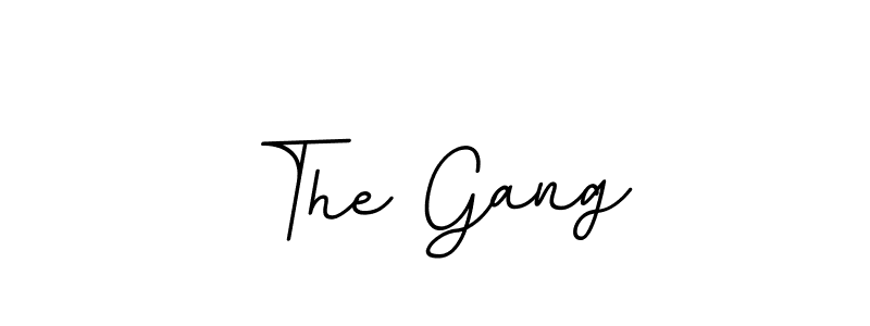 Make a beautiful signature design for name The Gang. With this signature (BallpointsItalic-DORy9) style, you can create a handwritten signature for free. The Gang signature style 11 images and pictures png