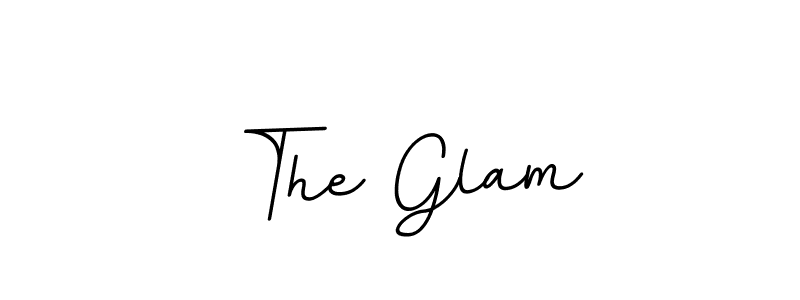 You should practise on your own different ways (BallpointsItalic-DORy9) to write your name (The Glam) in signature. don't let someone else do it for you. The Glam signature style 11 images and pictures png
