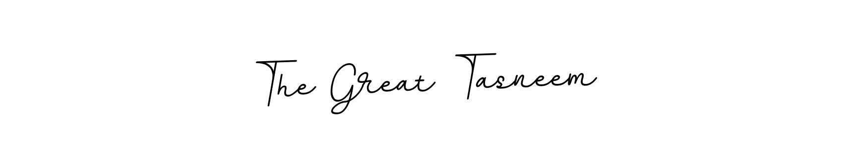 Use a signature maker to create a handwritten signature online. With this signature software, you can design (BallpointsItalic-DORy9) your own signature for name The Great Tasneem. The Great Tasneem signature style 11 images and pictures png