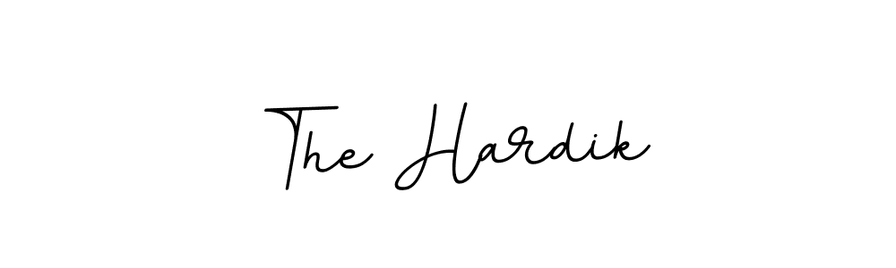 How to make The Hardik name signature. Use BallpointsItalic-DORy9 style for creating short signs online. This is the latest handwritten sign. The Hardik signature style 11 images and pictures png