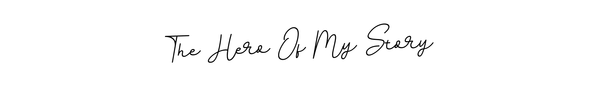 Use a signature maker to create a handwritten signature online. With this signature software, you can design (BallpointsItalic-DORy9) your own signature for name The Hero Of My Story. The Hero Of My Story signature style 11 images and pictures png
