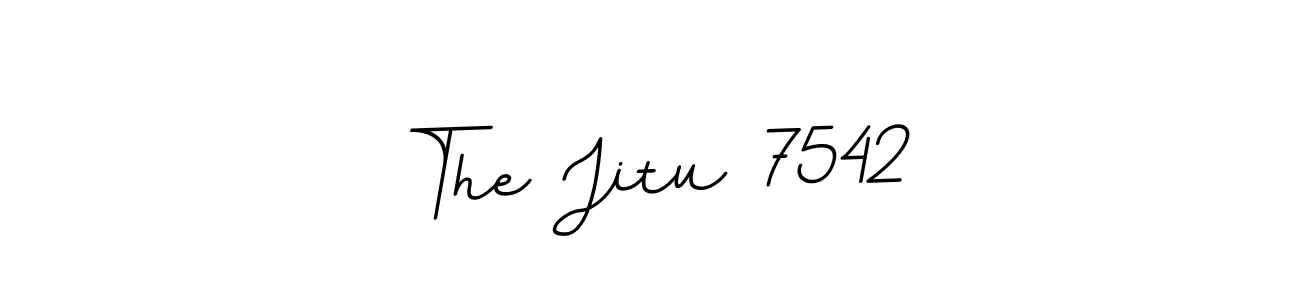 Use a signature maker to create a handwritten signature online. With this signature software, you can design (BallpointsItalic-DORy9) your own signature for name The Jitu 7542. The Jitu 7542 signature style 11 images and pictures png