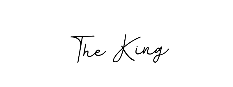 How to make The King name signature. Use BallpointsItalic-DORy9 style for creating short signs online. This is the latest handwritten sign. The King signature style 11 images and pictures png