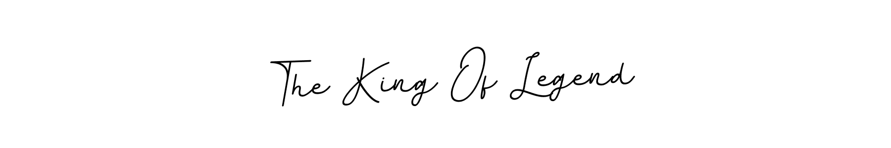 The best way (BallpointsItalic-DORy9) to make a short signature is to pick only two or three words in your name. The name The King Of Legend include a total of six letters. For converting this name. The King Of Legend signature style 11 images and pictures png