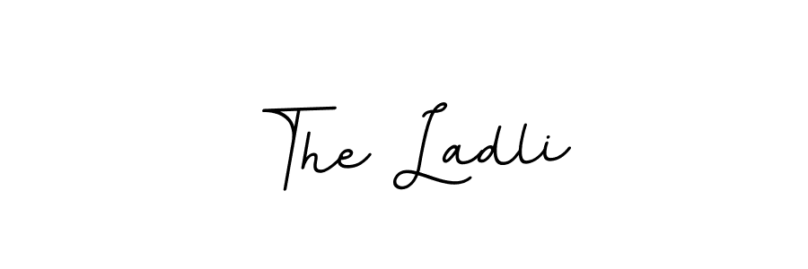 You should practise on your own different ways (BallpointsItalic-DORy9) to write your name (The Ladli) in signature. don't let someone else do it for you. The Ladli signature style 11 images and pictures png