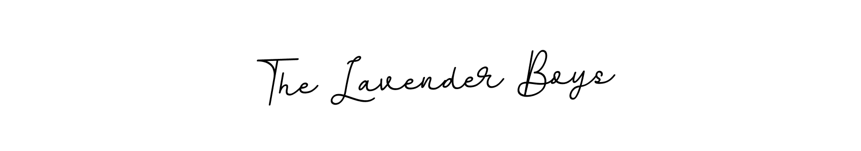 You should practise on your own different ways (BallpointsItalic-DORy9) to write your name (The Lavender Boys) in signature. don't let someone else do it for you. The Lavender Boys signature style 11 images and pictures png