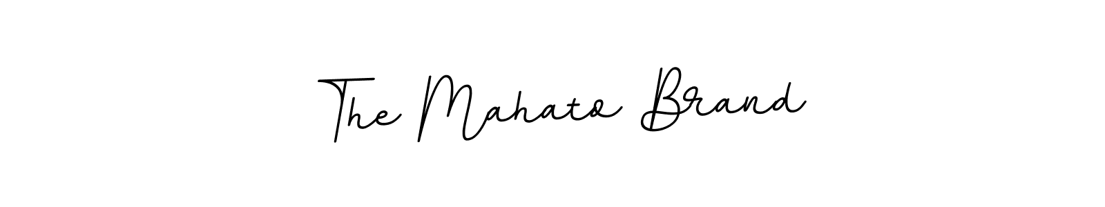 Make a beautiful signature design for name The Mahato Brand. With this signature (BallpointsItalic-DORy9) style, you can create a handwritten signature for free. The Mahato Brand signature style 11 images and pictures png
