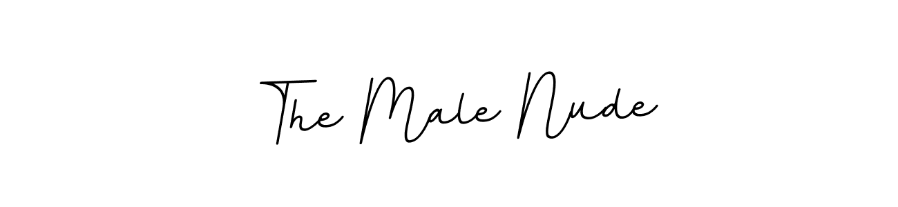 Design your own signature with our free online signature maker. With this signature software, you can create a handwritten (BallpointsItalic-DORy9) signature for name The Male Nude. The Male Nude signature style 11 images and pictures png