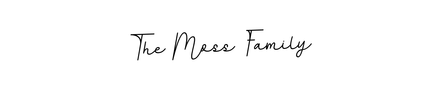 Make a beautiful signature design for name The Moss Family. With this signature (BallpointsItalic-DORy9) style, you can create a handwritten signature for free. The Moss Family signature style 11 images and pictures png