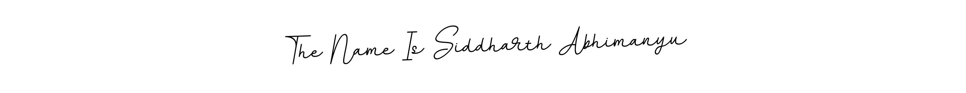 Also we have The Name Is Siddharth Abhimanyu name is the best signature style. Create professional handwritten signature collection using BallpointsItalic-DORy9 autograph style. The Name Is Siddharth Abhimanyu signature style 11 images and pictures png