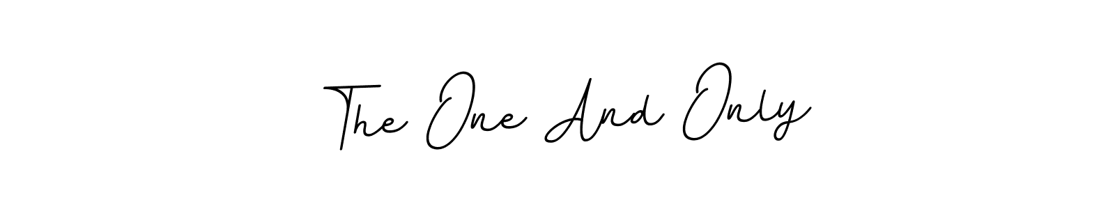 This is the best signature style for the The One And Only name. Also you like these signature font (BallpointsItalic-DORy9). Mix name signature. The One And Only signature style 11 images and pictures png