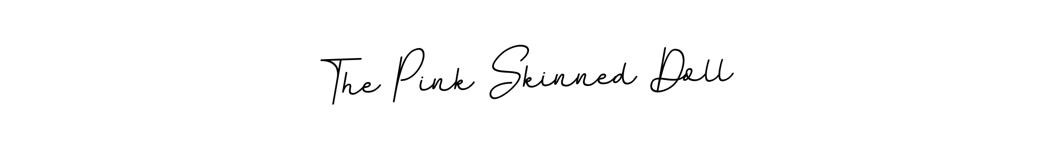 Design your own signature with our free online signature maker. With this signature software, you can create a handwritten (BallpointsItalic-DORy9) signature for name The Pink Skinned Doll. The Pink Skinned Doll signature style 11 images and pictures png