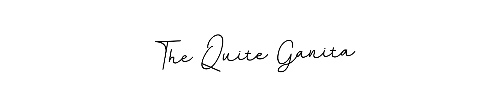 Once you've used our free online signature maker to create your best signature BallpointsItalic-DORy9 style, it's time to enjoy all of the benefits that The Quite Ganita name signing documents. The Quite Ganita signature style 11 images and pictures png