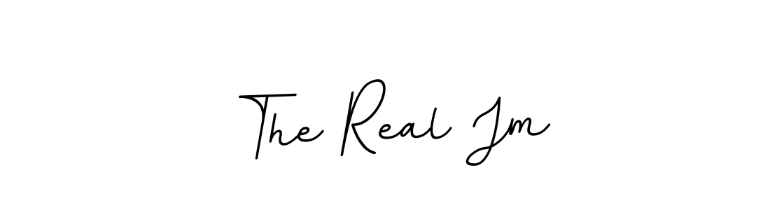 Design your own signature with our free online signature maker. With this signature software, you can create a handwritten (BallpointsItalic-DORy9) signature for name The Real Jm. The Real Jm signature style 11 images and pictures png