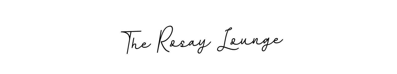 The best way (BallpointsItalic-DORy9) to make a short signature is to pick only two or three words in your name. The name The Rosay Lounge include a total of six letters. For converting this name. The Rosay Lounge signature style 11 images and pictures png