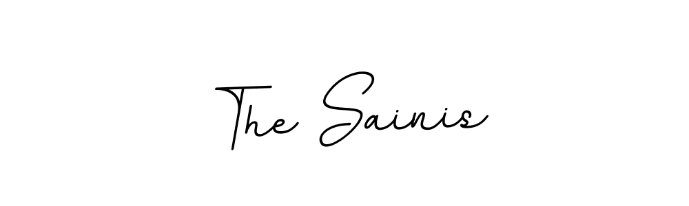 Create a beautiful signature design for name The Sainis. With this signature (BallpointsItalic-DORy9) fonts, you can make a handwritten signature for free. The Sainis signature style 11 images and pictures png