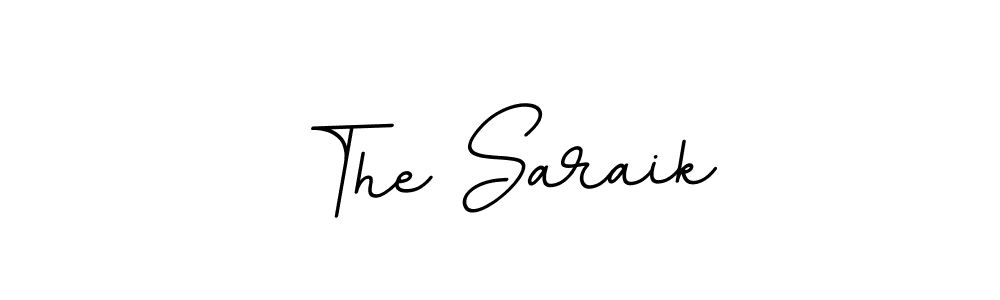 You should practise on your own different ways (BallpointsItalic-DORy9) to write your name (The Saraik) in signature. don't let someone else do it for you. The Saraik signature style 11 images and pictures png