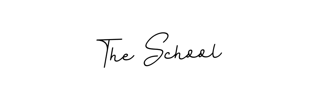 This is the best signature style for the The School name. Also you like these signature font (BallpointsItalic-DORy9). Mix name signature. The School signature style 11 images and pictures png