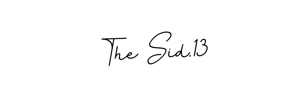 The best way (BallpointsItalic-DORy9) to make a short signature is to pick only two or three words in your name. The name The Sid.13 include a total of six letters. For converting this name. The Sid.13 signature style 11 images and pictures png