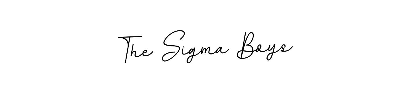 Also we have The Sigma Boys name is the best signature style. Create professional handwritten signature collection using BallpointsItalic-DORy9 autograph style. The Sigma Boys signature style 11 images and pictures png