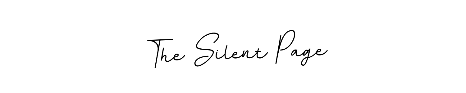 How to make The Silent Page signature? BallpointsItalic-DORy9 is a professional autograph style. Create handwritten signature for The Silent Page name. The Silent Page signature style 11 images and pictures png