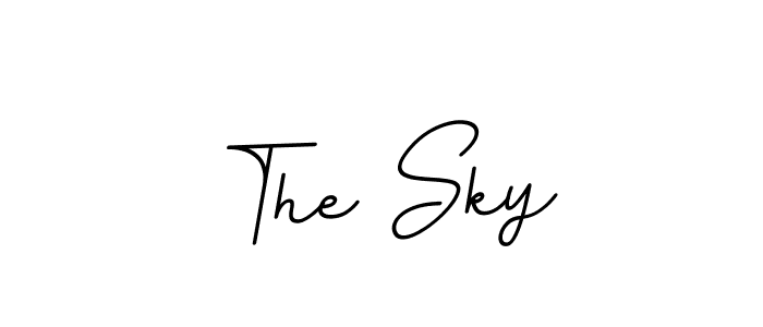 Make a beautiful signature design for name The Sky. With this signature (BallpointsItalic-DORy9) style, you can create a handwritten signature for free. The Sky signature style 11 images and pictures png