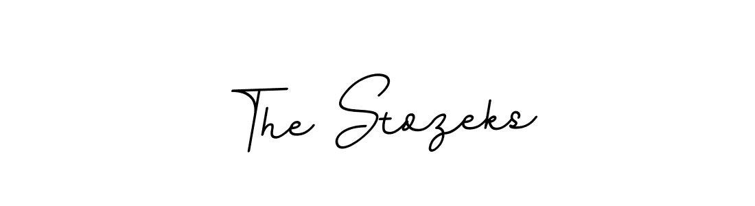 Make a beautiful signature design for name The Stozeks. With this signature (BallpointsItalic-DORy9) style, you can create a handwritten signature for free. The Stozeks signature style 11 images and pictures png