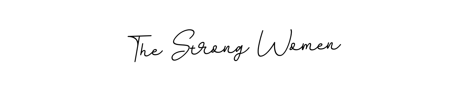 Create a beautiful signature design for name The Strong Women. With this signature (BallpointsItalic-DORy9) fonts, you can make a handwritten signature for free. The Strong Women signature style 11 images and pictures png