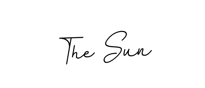 Create a beautiful signature design for name The Sun. With this signature (BallpointsItalic-DORy9) fonts, you can make a handwritten signature for free. The Sun signature style 11 images and pictures png