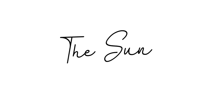 Create a beautiful signature design for name The Sun. With this signature (BallpointsItalic-DORy9) fonts, you can make a handwritten signature for free. The Sun signature style 11 images and pictures png