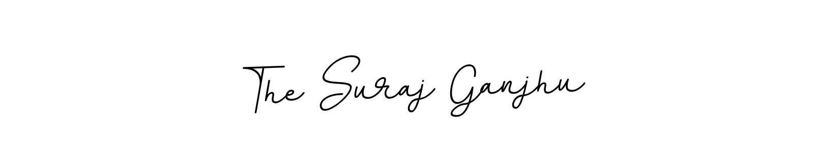 The Suraj Ganjhu stylish signature style. Best Handwritten Sign (BallpointsItalic-DORy9) for my name. Handwritten Signature Collection Ideas for my name The Suraj Ganjhu. The Suraj Ganjhu signature style 11 images and pictures png