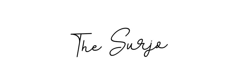 Create a beautiful signature design for name The Surjo. With this signature (BallpointsItalic-DORy9) fonts, you can make a handwritten signature for free. The Surjo signature style 11 images and pictures png