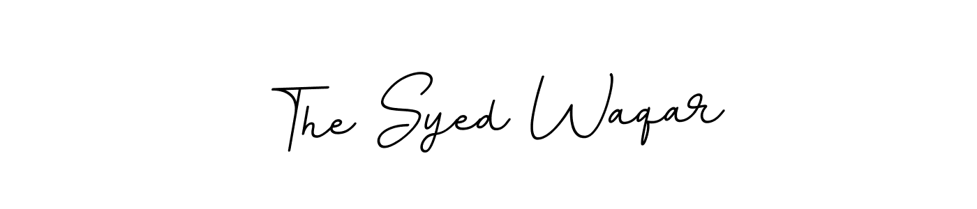 This is the best signature style for the The Syed Waqar name. Also you like these signature font (BallpointsItalic-DORy9). Mix name signature. The Syed Waqar signature style 11 images and pictures png