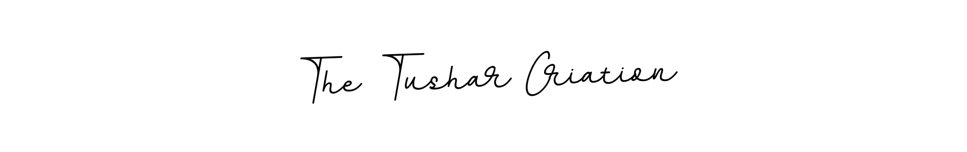 Also we have The Tushar Criation name is the best signature style. Create professional handwritten signature collection using BallpointsItalic-DORy9 autograph style. The Tushar Criation signature style 11 images and pictures png