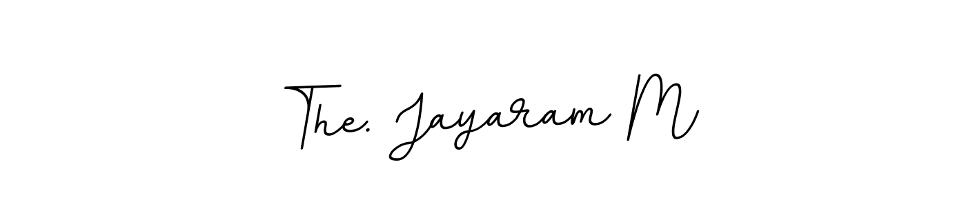 Use a signature maker to create a handwritten signature online. With this signature software, you can design (BallpointsItalic-DORy9) your own signature for name The. Jayaram M. The. Jayaram M signature style 11 images and pictures png