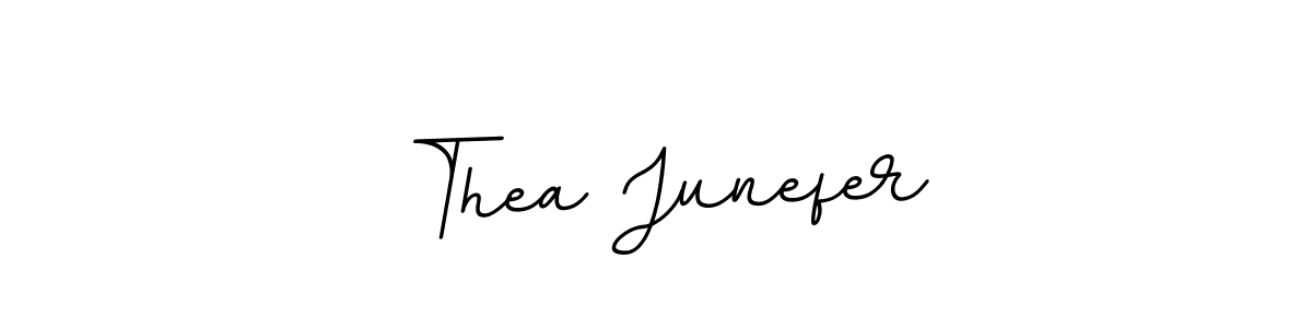 This is the best signature style for the Thea Junefer name. Also you like these signature font (BallpointsItalic-DORy9). Mix name signature. Thea Junefer signature style 11 images and pictures png
