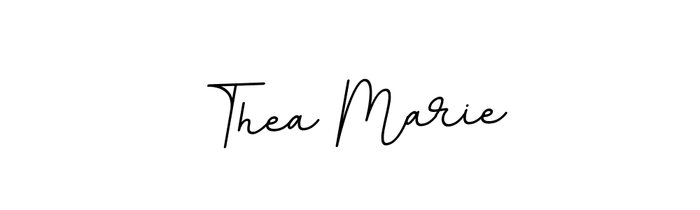 Design your own signature with our free online signature maker. With this signature software, you can create a handwritten (BallpointsItalic-DORy9) signature for name Thea Marie. Thea Marie signature style 11 images and pictures png