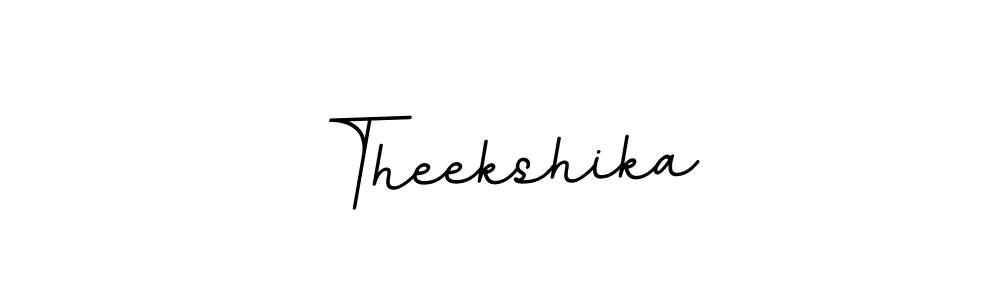 How to make Theekshika name signature. Use BallpointsItalic-DORy9 style for creating short signs online. This is the latest handwritten sign. Theekshika signature style 11 images and pictures png